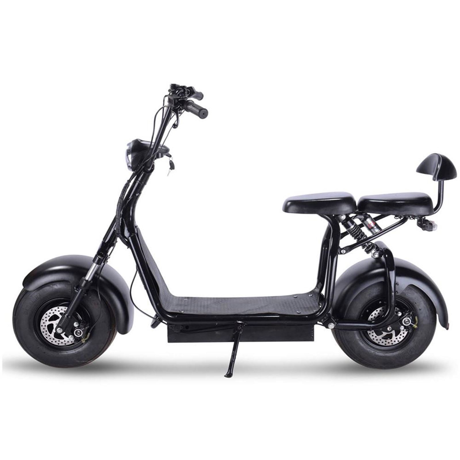 MotoTec USA Knockout 60v 1000w Electric Scooter - Black MT-KNOCKOUT-60V-1000_BLACK_908994