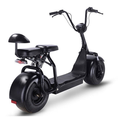 MotoTec USA Knockout 60v 1000w Electric Scooter - Black MT-KNOCKOUT-60V-1000_BLACK_908995