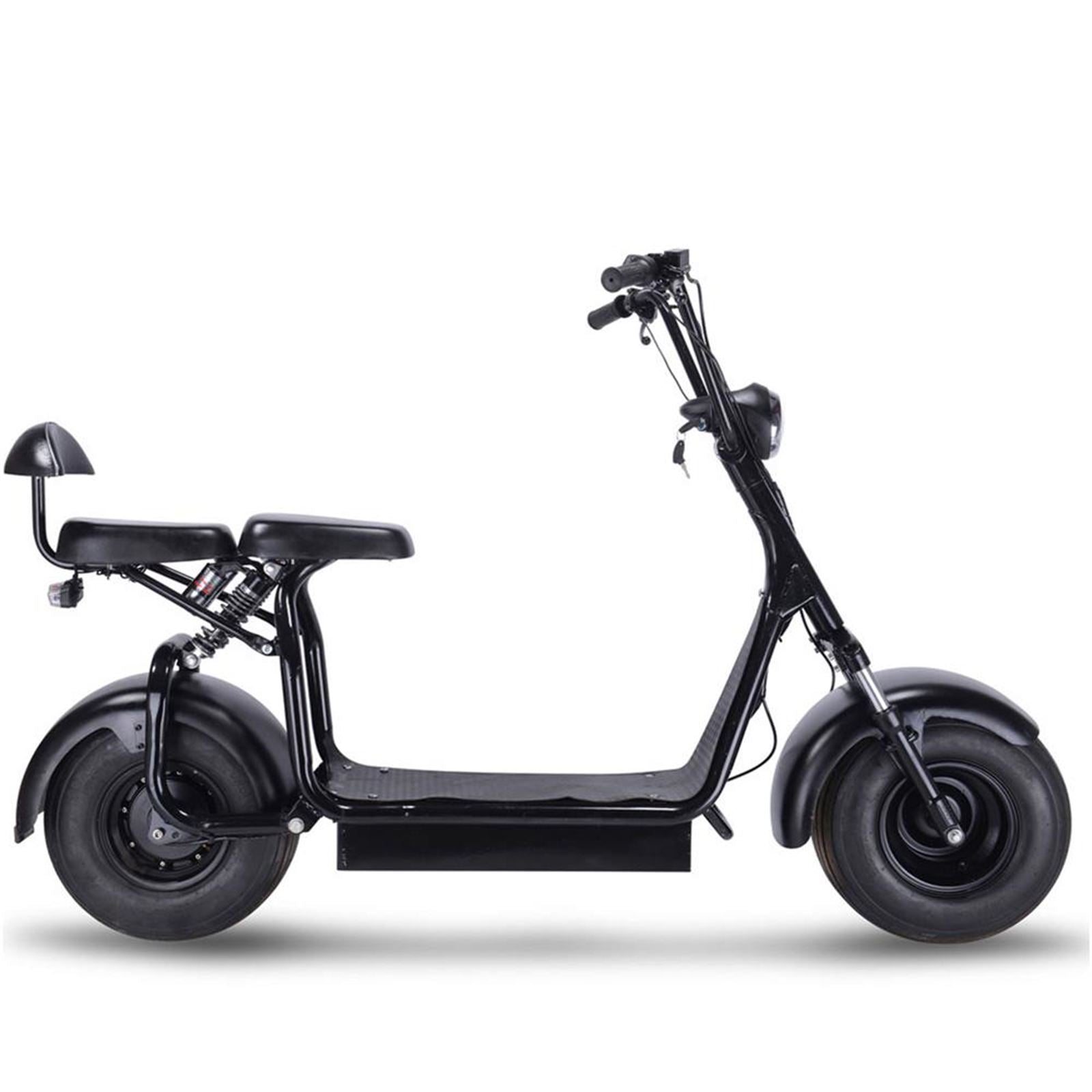 MotoTec USA Knockout 60v 1000w Electric Scooter - Black MT-KNOCKOUT-60V-1000_BLACK_908975