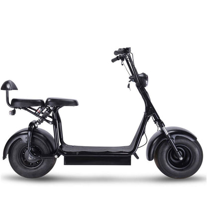 MotoTec USA Knockout 60v 1000w Electric Scooter - Black MT-KNOCKOUT-60V-1000_BLACK_908975