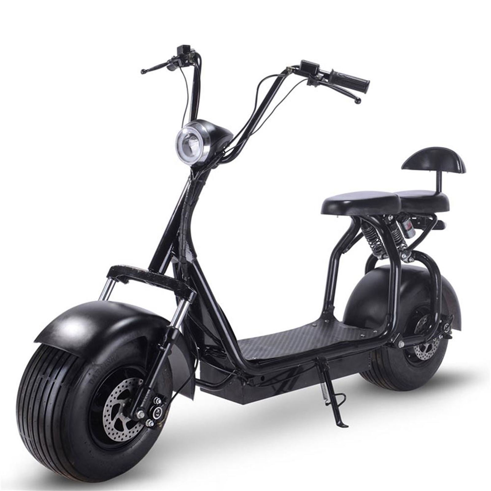MotoTec USA Knockout 60v 1000w Electric Scooter - Black MT-KNOCKOUT-60V-1000_BLACK_908985