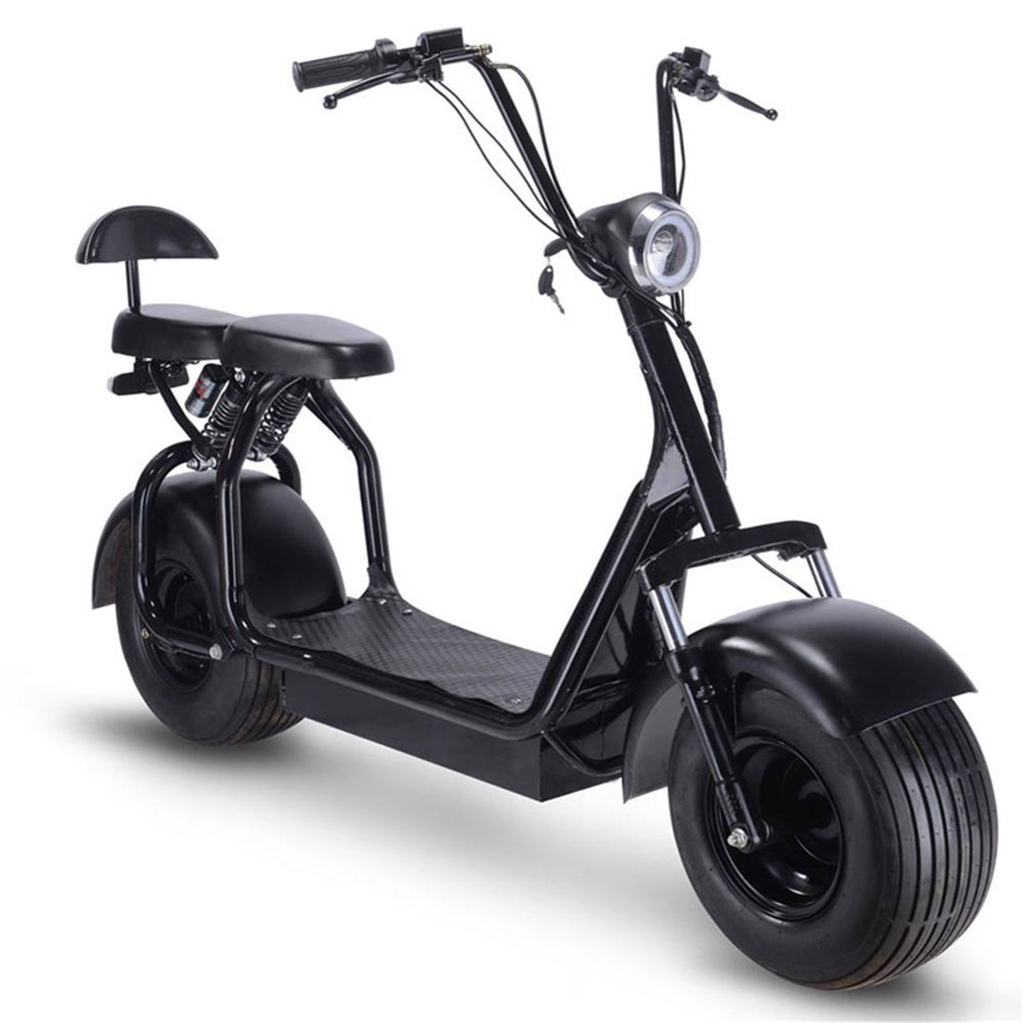 MotoTec USA Knockout 60v 1000w Electric Scooter - Black MT-KNOCKOUT-60V-1000_BLACK_908974