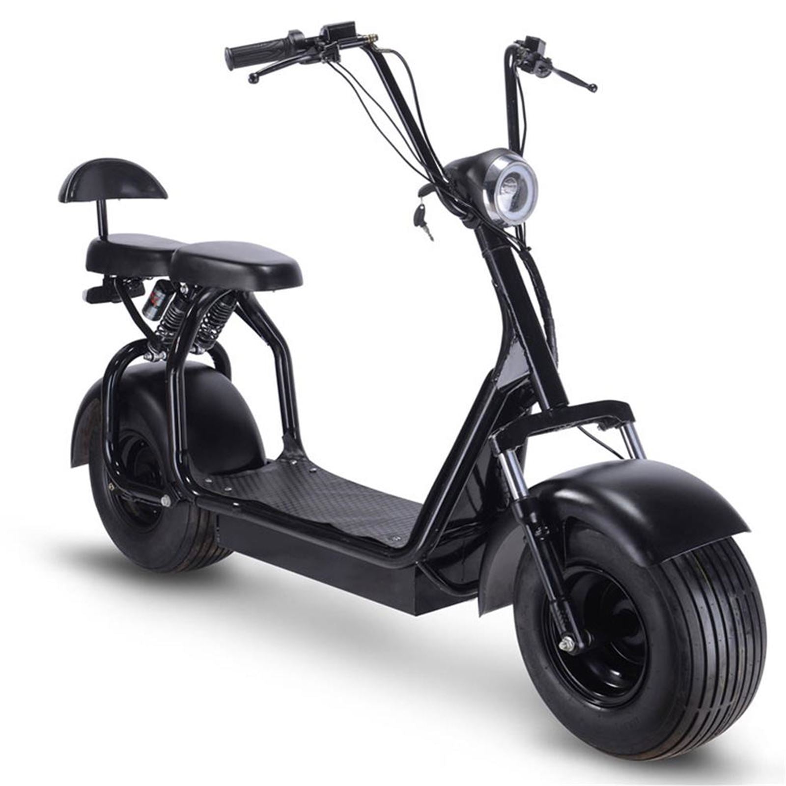 MotoTec USA Knockout 60v 1000w Electric Scooter - Black MT-KNOCKOUT-60V-1000_BLACK_908974