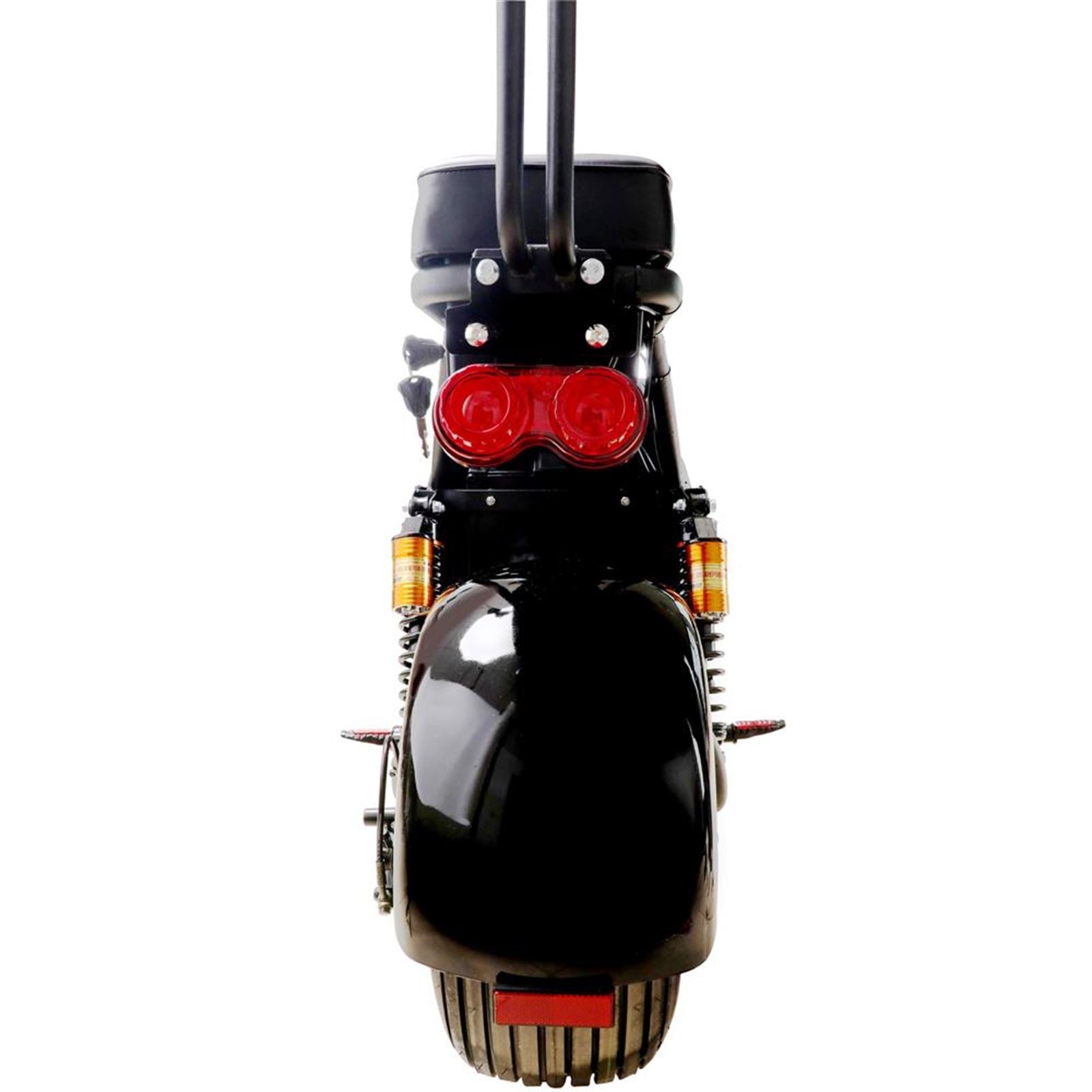 MotoTec USA Knockout 60v 2000w Lithium Electric Scooter - Black MT-KNOCKOUT-2000_BLACK_908996
