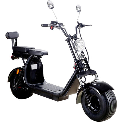 MotoTec USA Knockout 60v 2000w Lithium Electric Scooter - Black MT-KNOCKOUT-2000_BLACK_908987