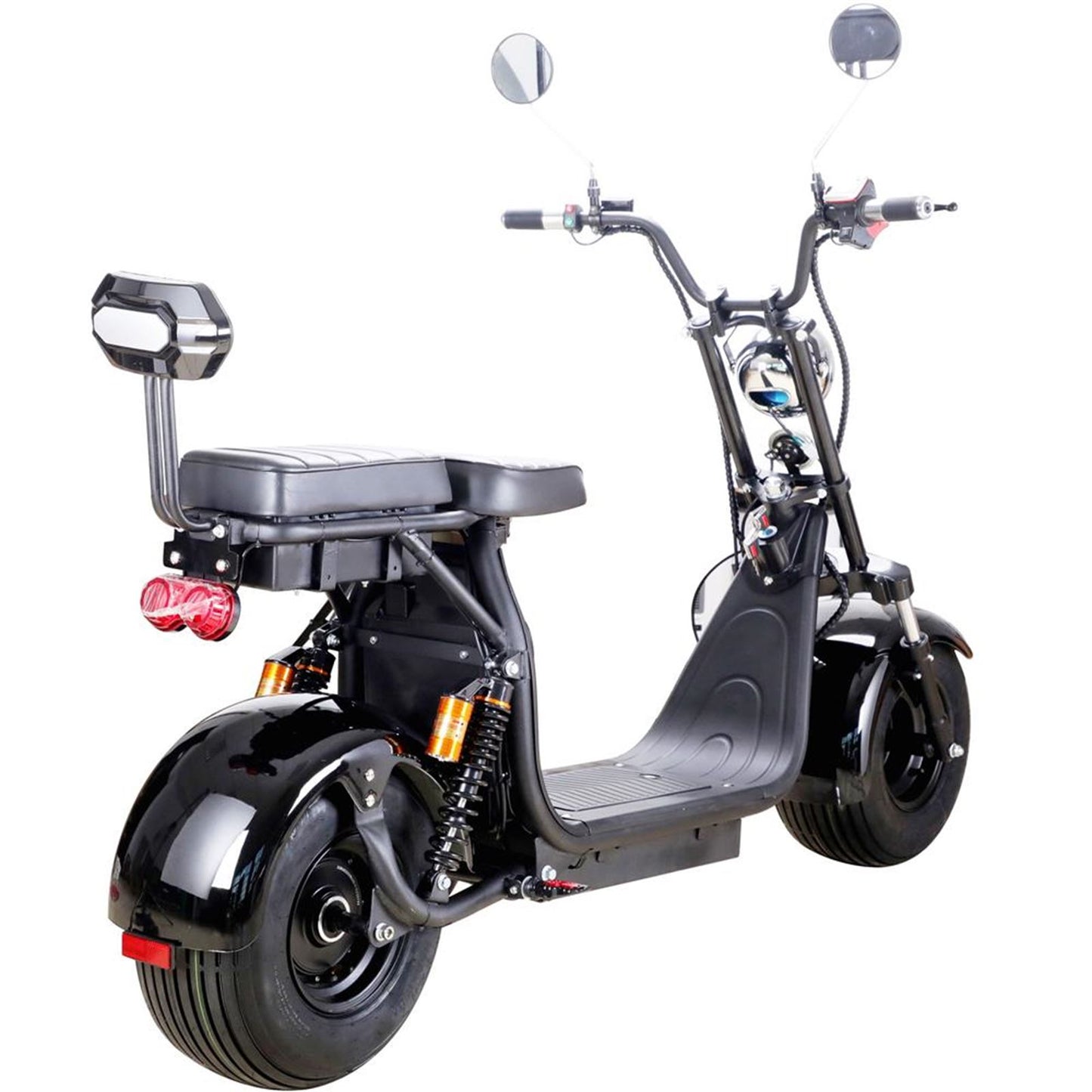 MotoTec USA Knockout 60v 2000w Lithium Electric Scooter - Black MT-KNOCKOUT-2000_BLACK_908988