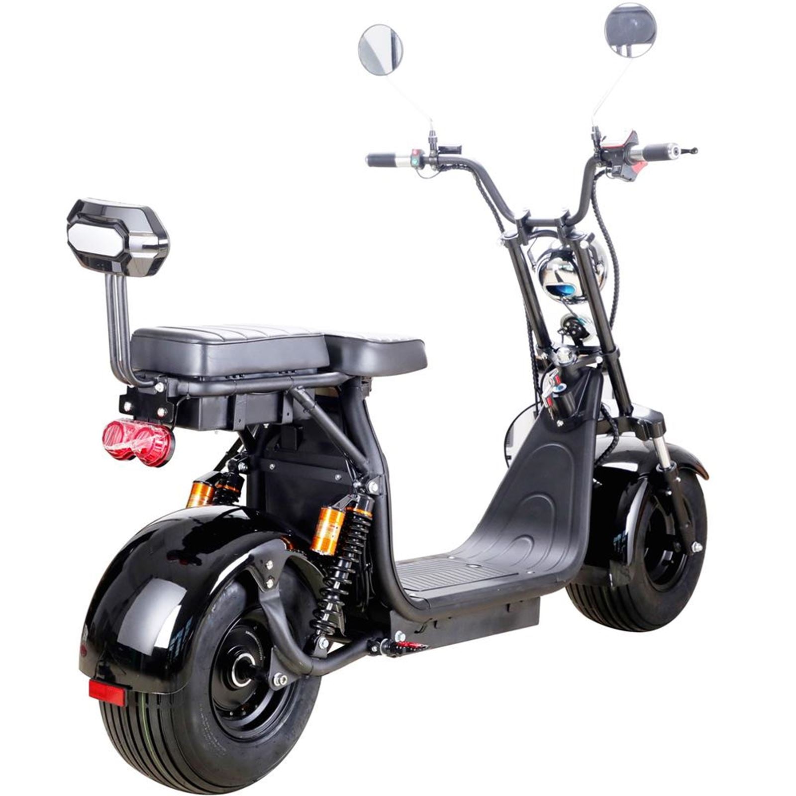 MotoTec USA Knockout 60v 2000w Lithium Electric Scooter - Black MT-KNOCKOUT-2000_BLACK_908988