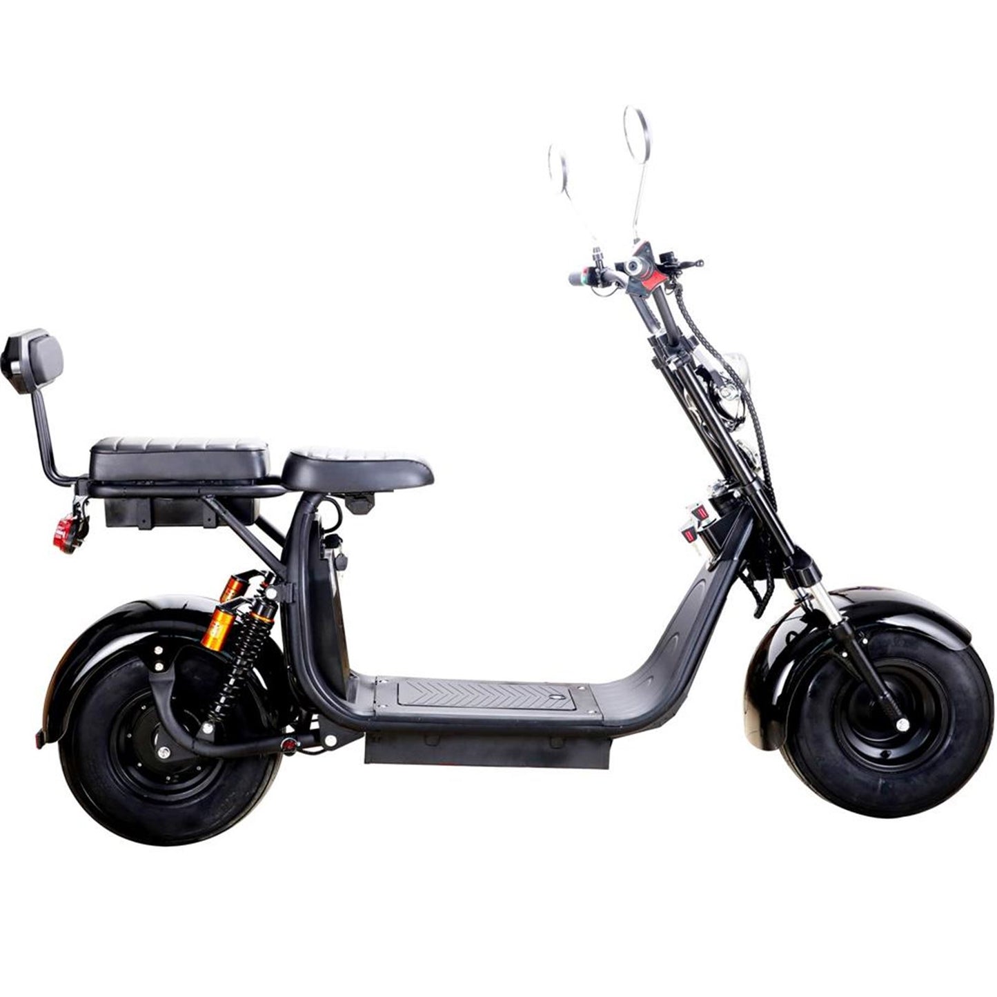 MotoTec USA Knockout 60v 2000w Lithium Electric Scooter - Black MT-KNOCKOUT-2000_BLACK_908989