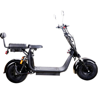 MotoTec USA Knockout 60v 2000w Lithium Electric Scooter - Black MT-KNOCKOUT-2000_BLACK_908989