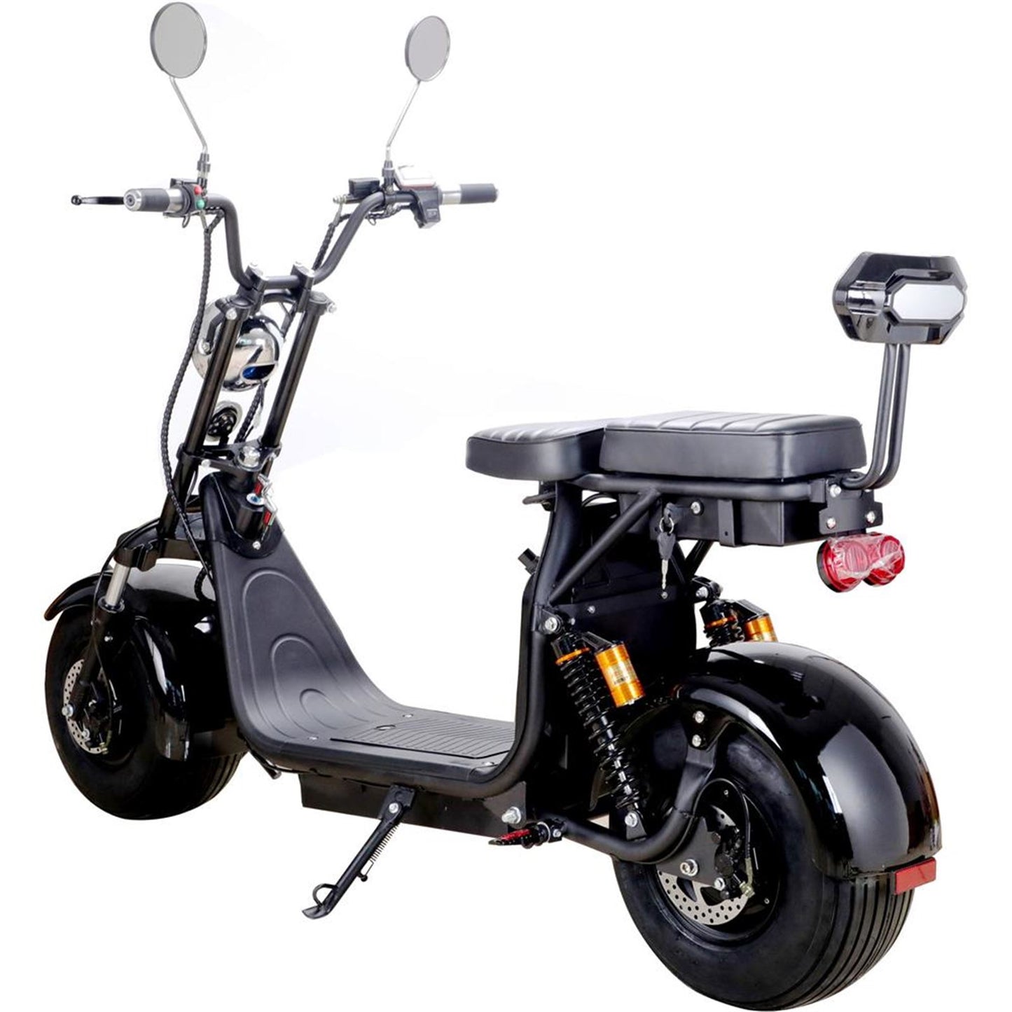 MotoTec USA Knockout 60v 2000w Lithium Electric Scooter - Black MT-KNOCKOUT-2000_BLACK_908990
