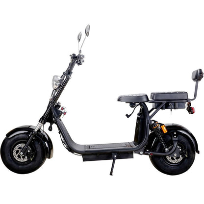 MotoTec USA Knockout 60v 2000w Lithium Electric Scooter - Black MT-KNOCKOUT-2000_BLACK_908991