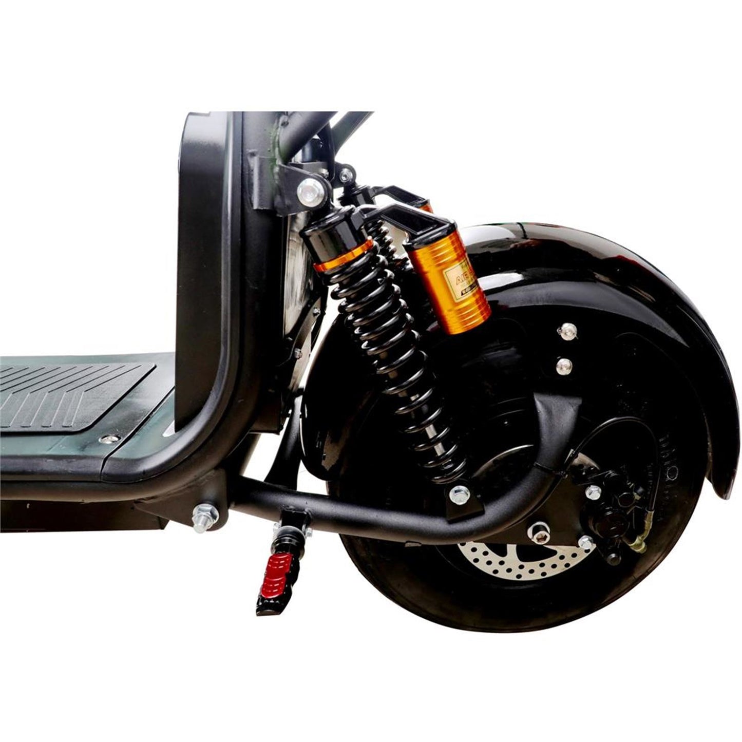 MotoTec USA Knockout 60v 2000w Lithium Electric Scooter - Black MT-KNOCKOUT-2000_BLACK_908976