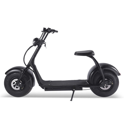 MotoTec USA Fat Tire 60v 18ah 2000w Lithium Electric Scooter - Black MT-FATTIRE-2000_BLACK_908520