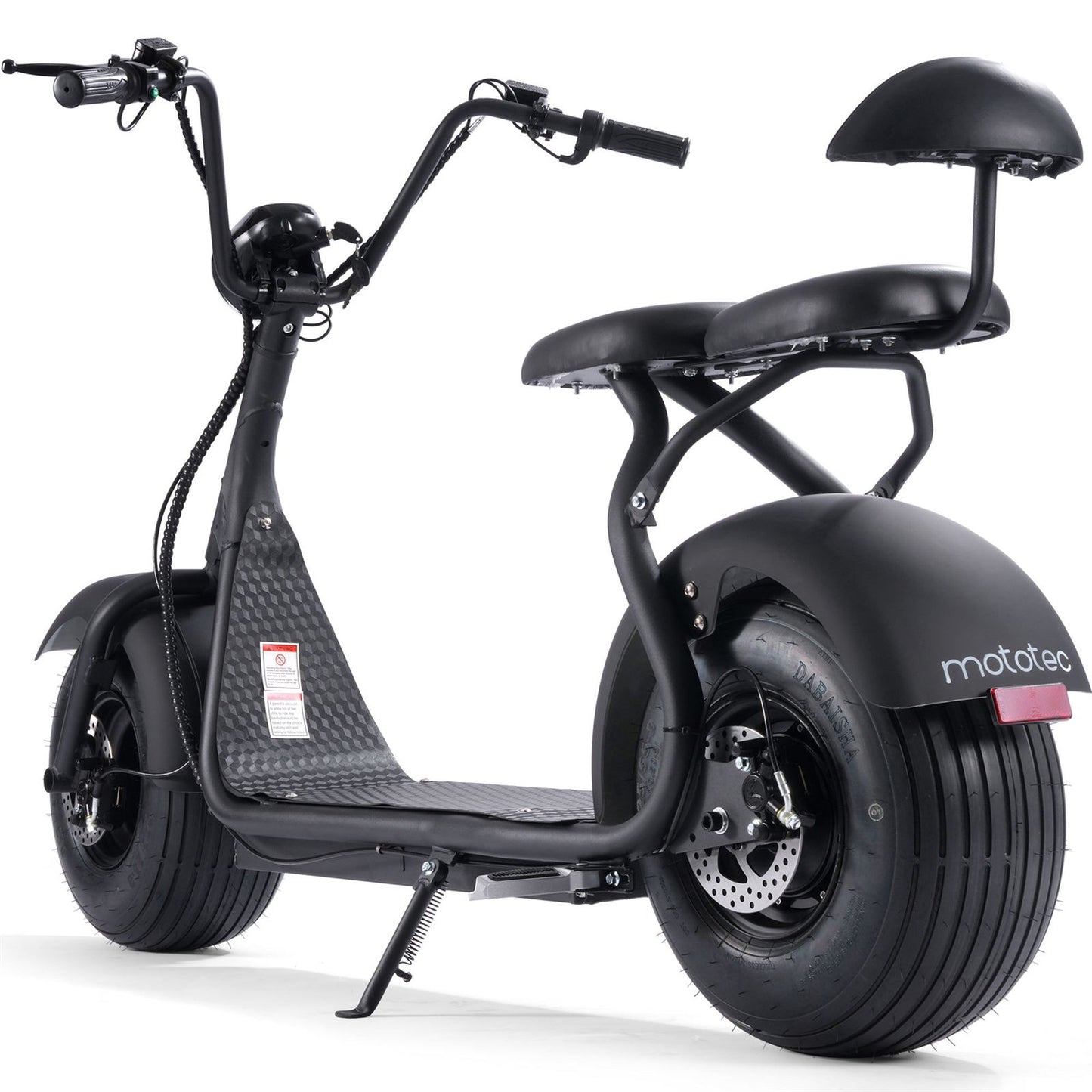 Fat Tire 60v 18ah 2000w Lithium Electric Scooter - Black_2658767