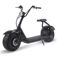 MotoTec USA Fat Tire 60v 18ah 2000w Lithium Electric Scooter - Black MT-FATTIRE-2000_BLACK_908522