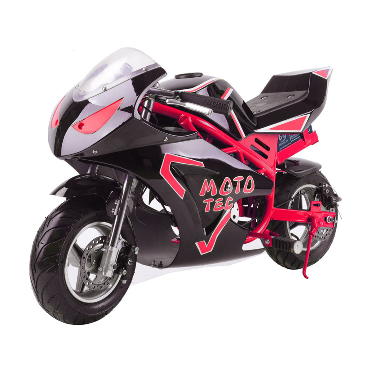 MotoTec USA 36v 500w Electric Pocket Bike GT - Red [MPN: MT-ELEC-GT_RED]_908489