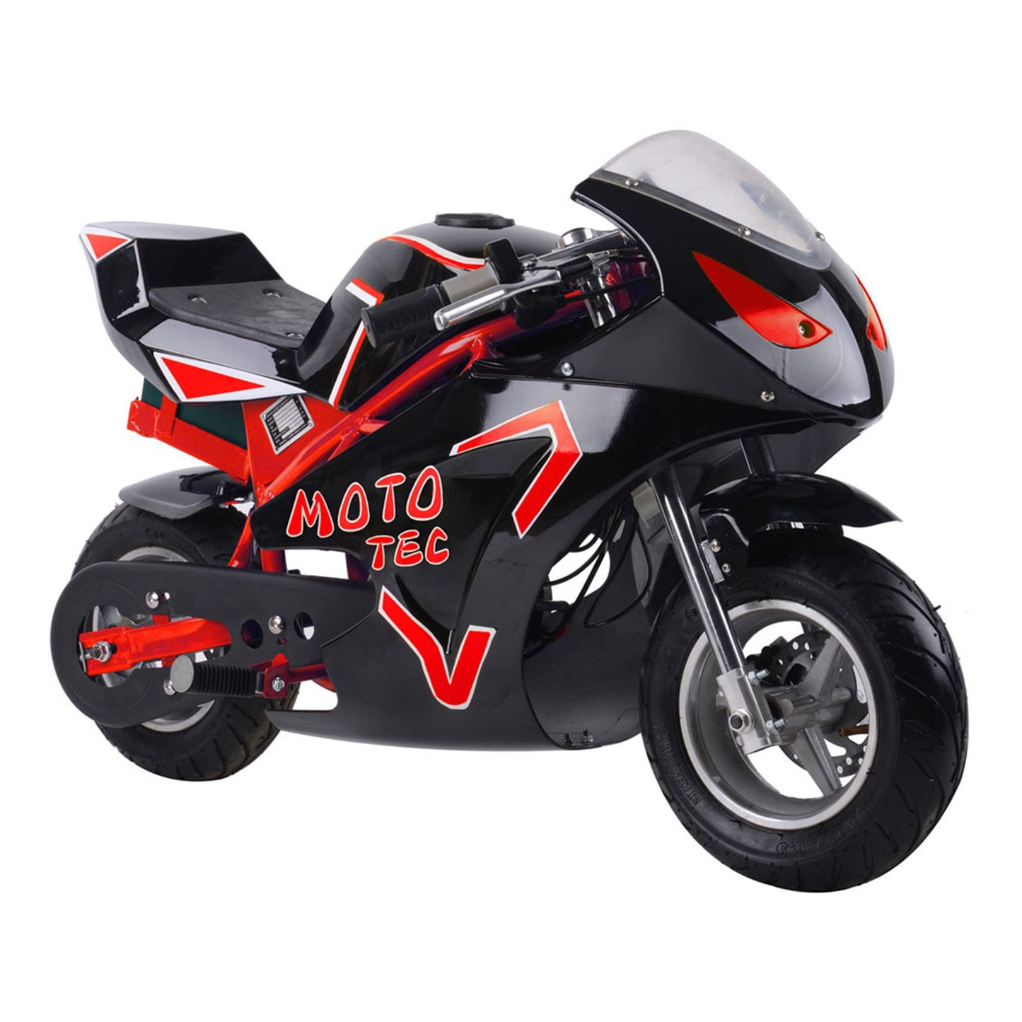 MotoTec USA 36v 500w Electric Pocket Bike GT - Red [MPN: MT-ELEC-GT_RED]_908492