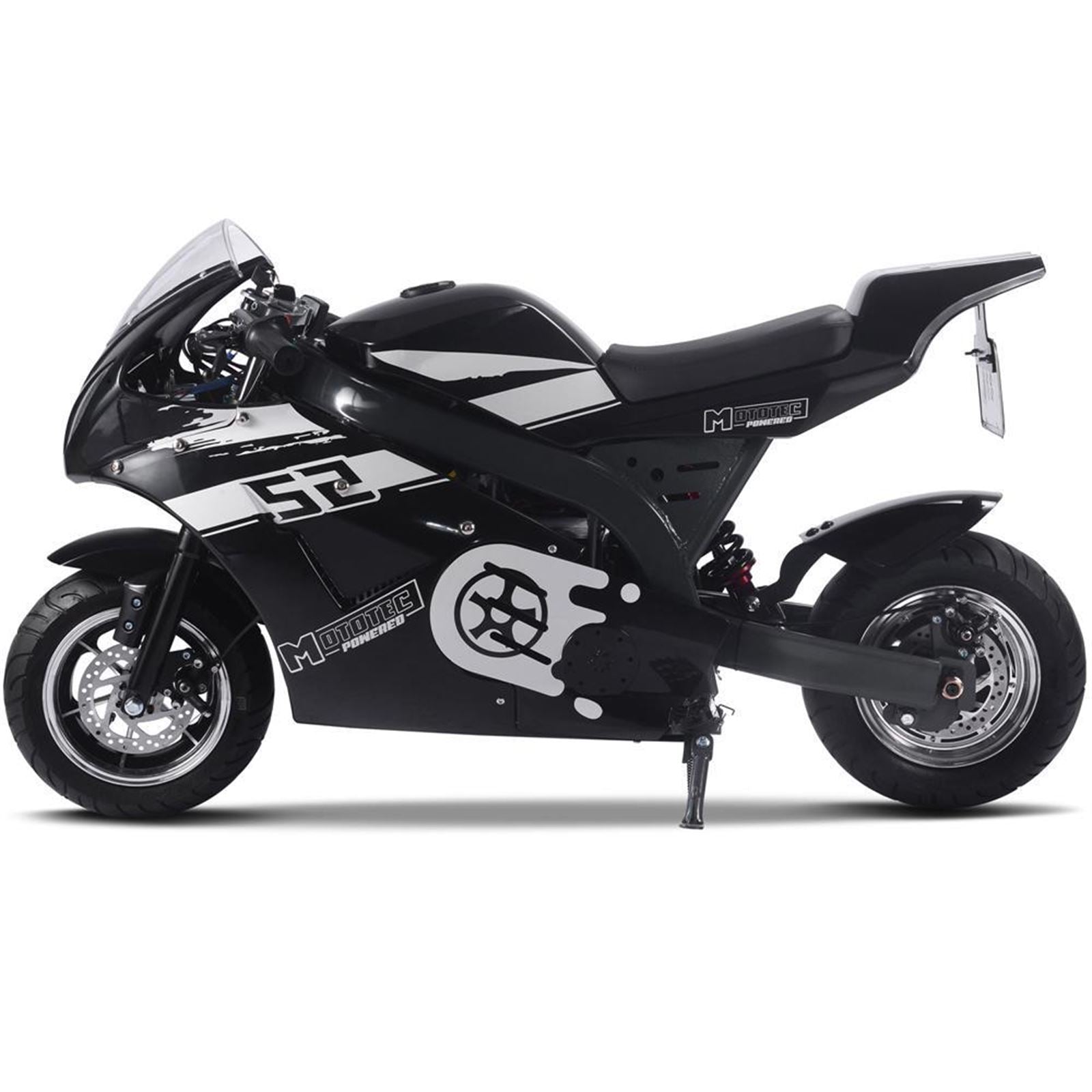 MotoTec USA 1000w 48v Electric Superbike - Black MT-EP-SUPER_BLACK_1176569