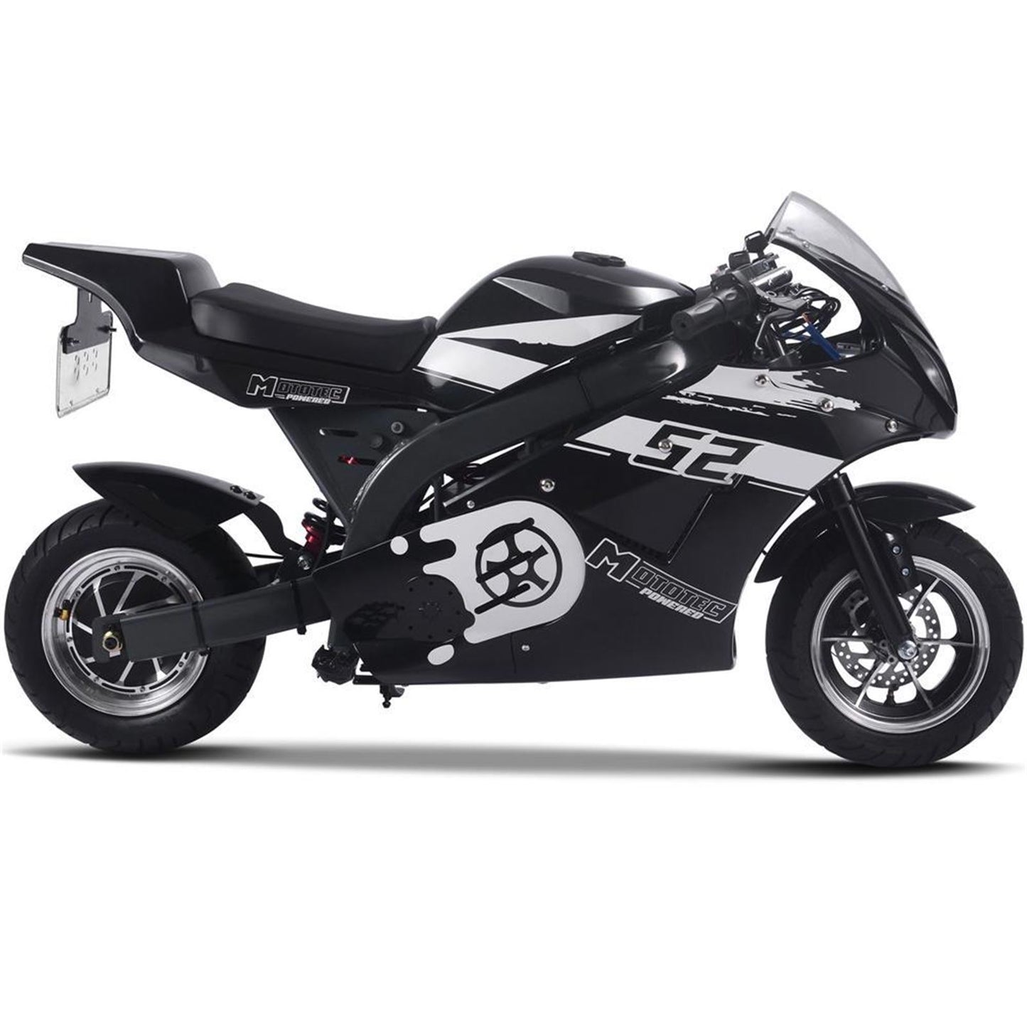 MotoTec USA 1000w 48v Electric Superbike - Black MT-EP-SUPER_BLACK_1176568