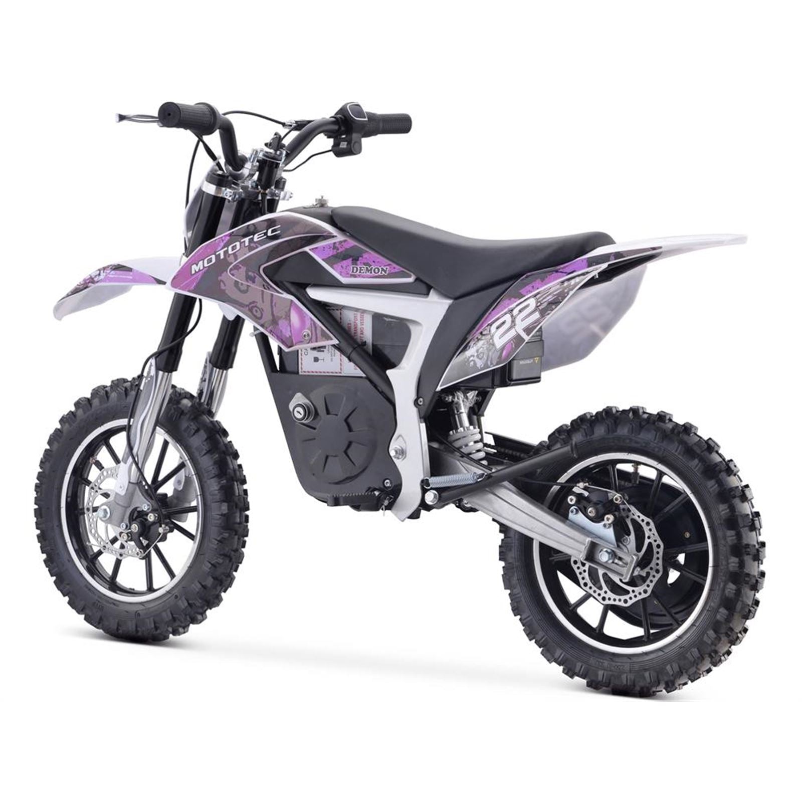 MotoTec USA 36v 790w Demon Electric Dirt Bike Lithium - Purple [MPN: MT-DIRT-LITHIUM_PURPLE]_908414