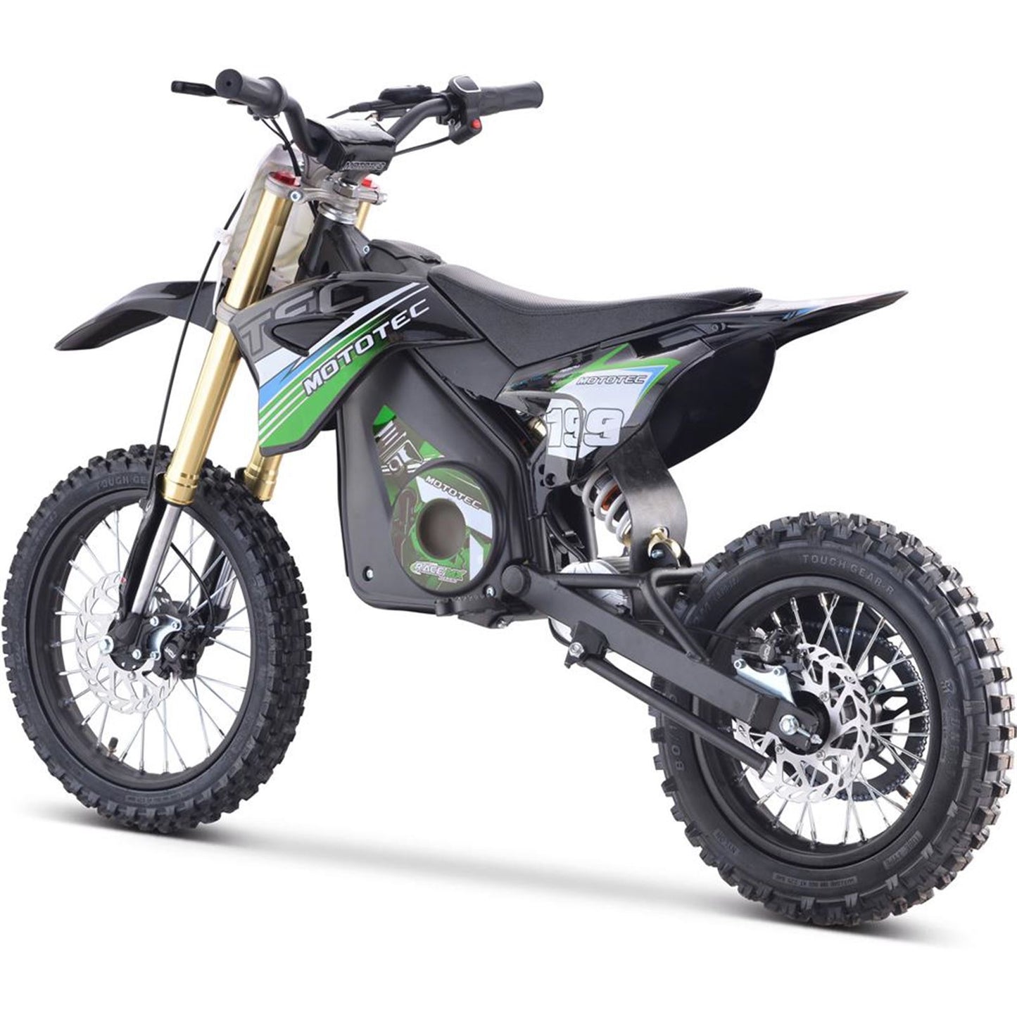 MotoTec USA 48v Pro Electric Dirt Bike 1800w Lithium - Green MT-DIRT-PRO-1500_GREEN_908432