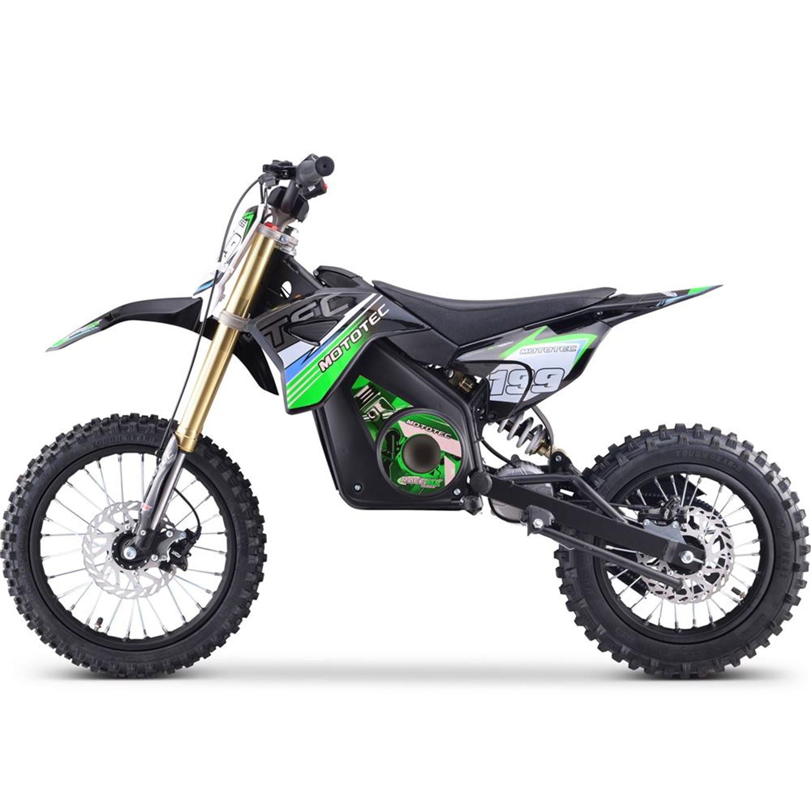 MotoTec USA 48v Pro Electric Dirt Bike 1800w Lithium - Green MT-DIRT-PRO-1500_GREEN_908433