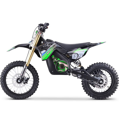 MotoTec USA 48v Pro Electric Dirt Bike 1800w Lithium - Green MT-DIRT-PRO-1500_GREEN_908433