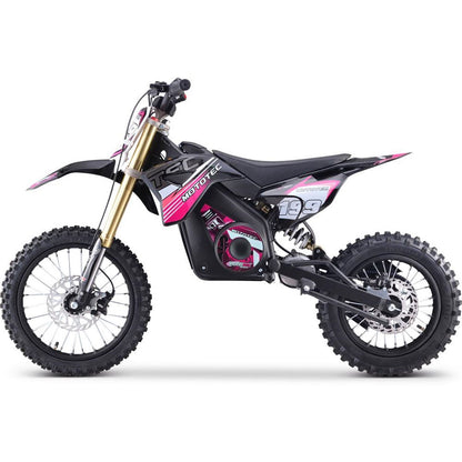 MotoTec USA 48v Pro Electric Dirt Bike 1800w Lithium - Pink MT-DIRT-PRO-1500_PINK_908444