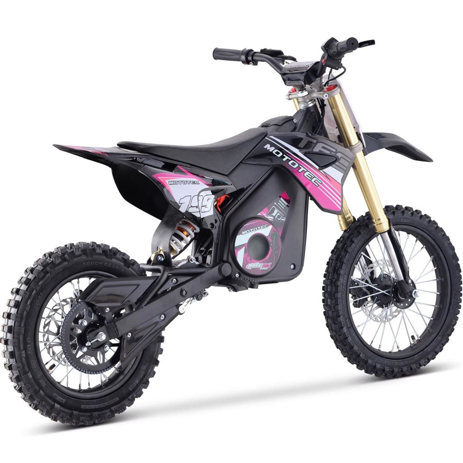 MotoTec USA 48v Pro Electric Dirt Bike 1800w Lithium - Pink MT-DIRT-PRO-1500_PINK_908445