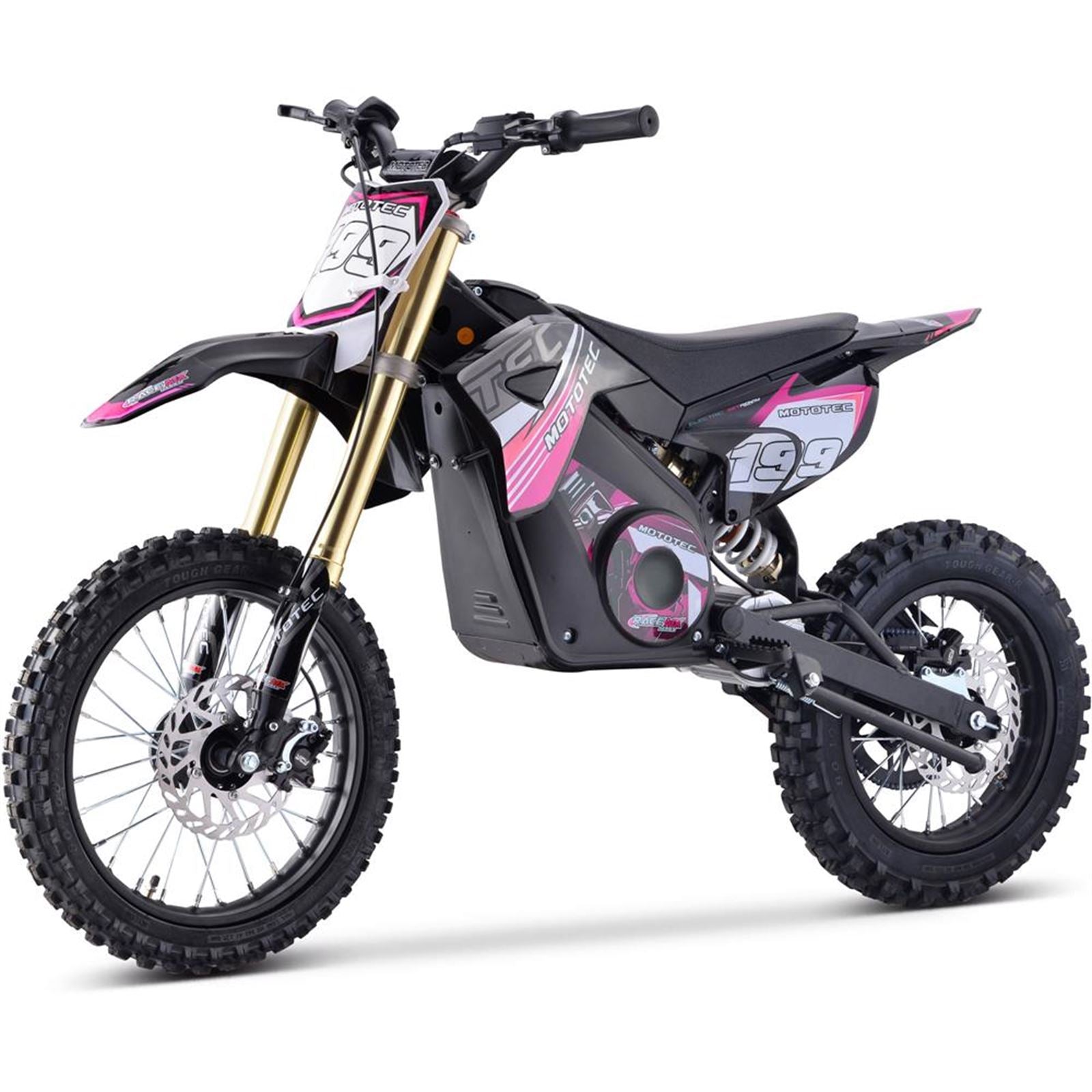 MotoTec USA 48v Pro Electric Dirt Bike 1800w Lithium - Pink MT-DIRT-PRO-1500_PINK_908446