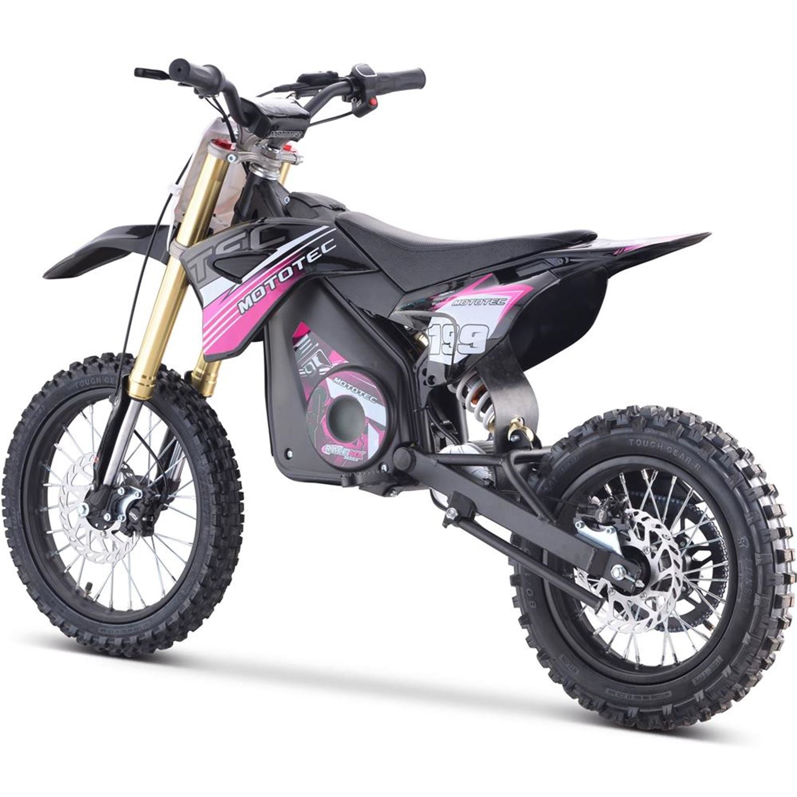 MotoTec USA 48v Pro Electric Dirt Bike 1800w Lithium - Pink MT-DIRT-PRO-1500_PINK_908448