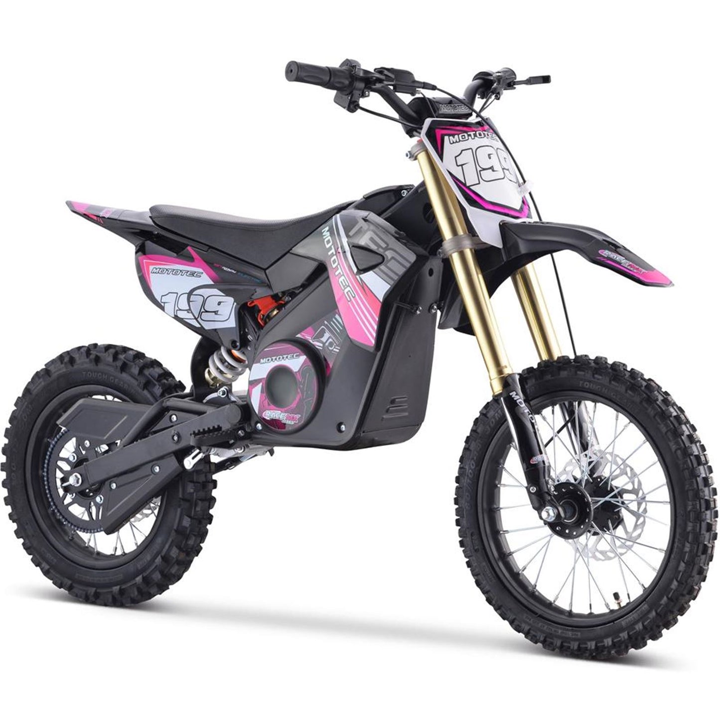 MotoTec USA 48v Pro Electric Dirt Bike 1800w Lithium - Pink MT-DIRT-PRO-1500_PINK_908449