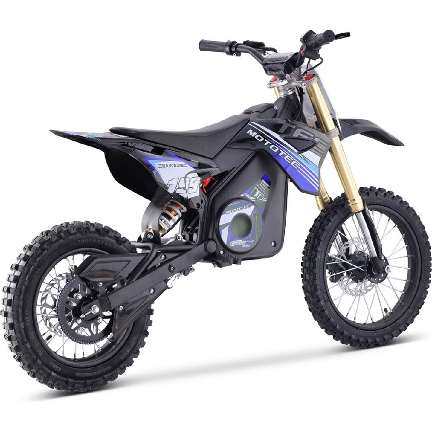 MotoTec USA 48v Pro Electric Dirt Bike 1800w Lithium - Blue MT-DIRT-PRO-1500_BLUE_908422