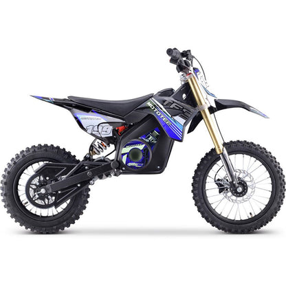 MotoTec USA 48v Pro Electric Dirt Bike 1800w Lithium - Blue MT-DIRT-PRO-1500_BLUE_908421