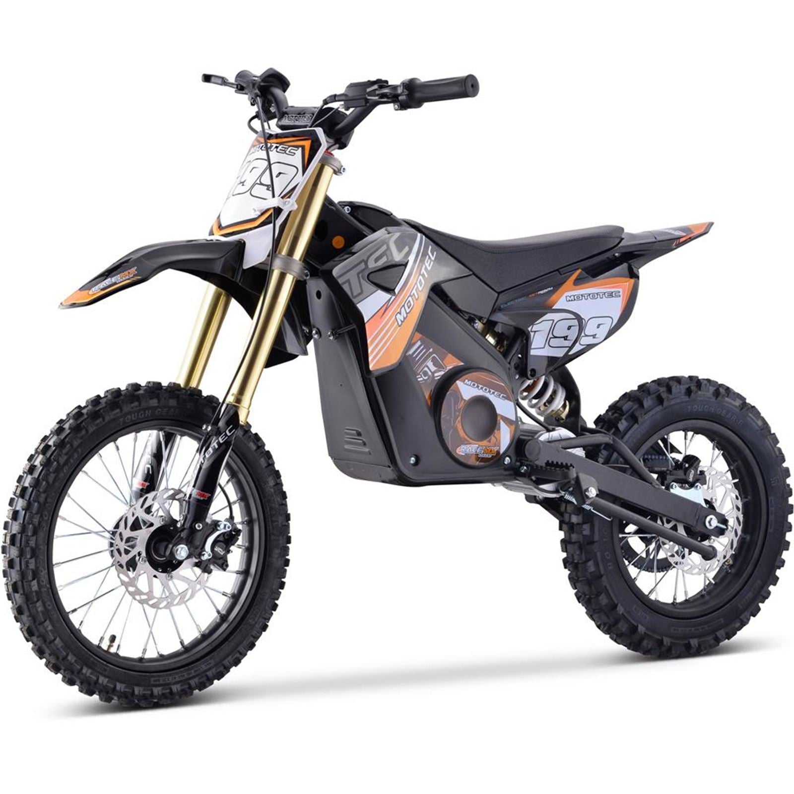MotoTec USA 48v Pro Electric Dirt Bike 1800w Lithium - Orange MT-DIRT-PRO-1500_ORANGE_908438