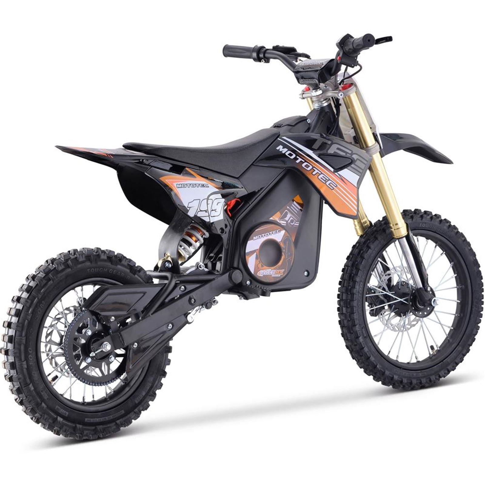 MotoTec USA 48v Pro Electric Dirt Bike 1800w Lithium - Orange MT-DIRT-PRO-1500_ORANGE_908439