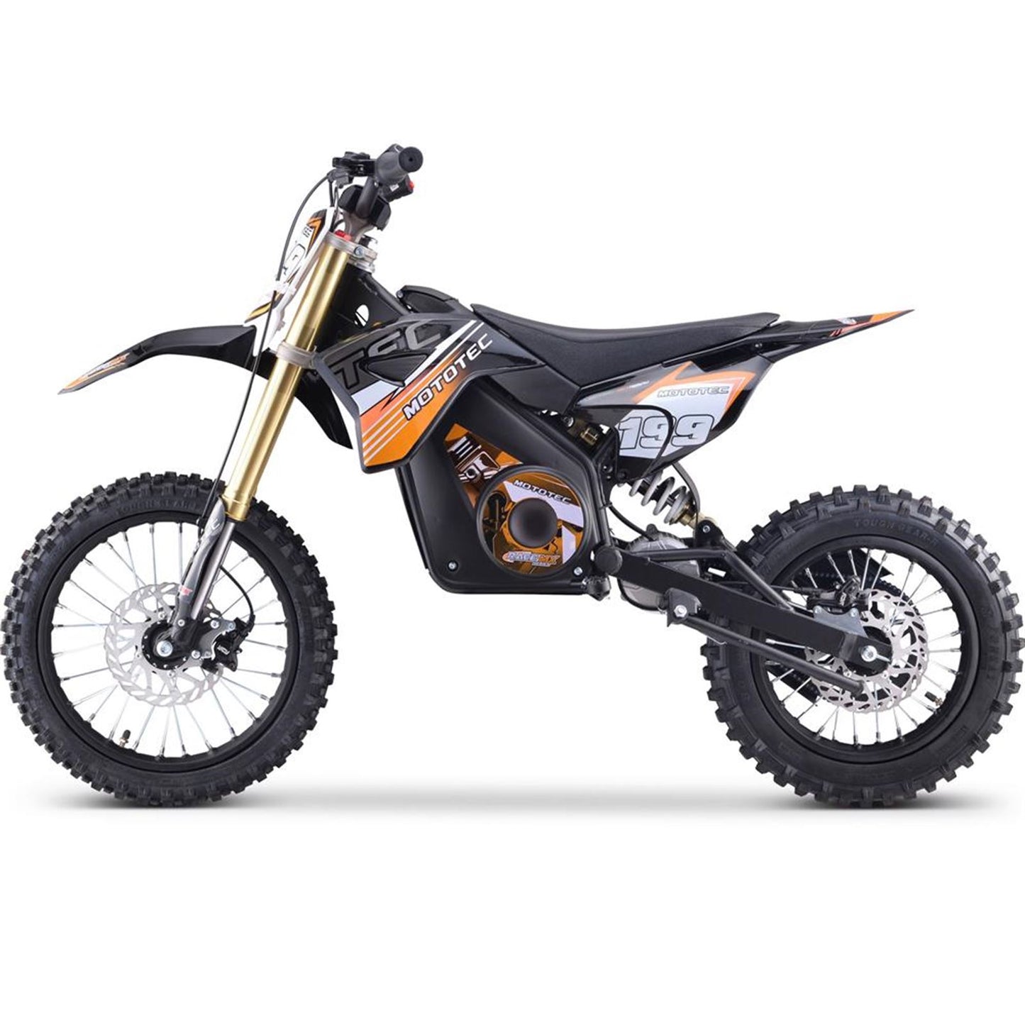 MotoTec USA 48v Pro Electric Dirt Bike 1800w Lithium - Orange MT-DIRT-PRO-1500_ORANGE_908440