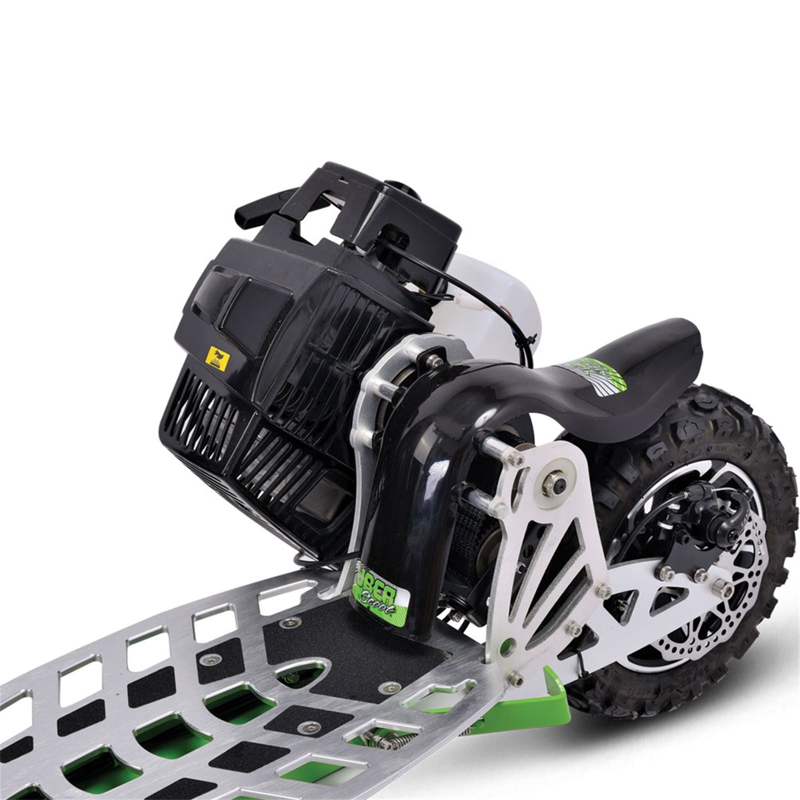 MotoTec USA UberScoot 70x 2-Speed Gas Scooter - Green [MPN: EVO-70X_GREEN]_904264