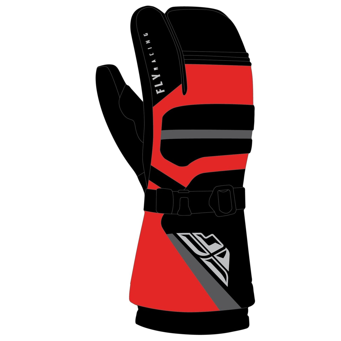 Fly Racing Ridgeline Claws - Black/Red_1080080