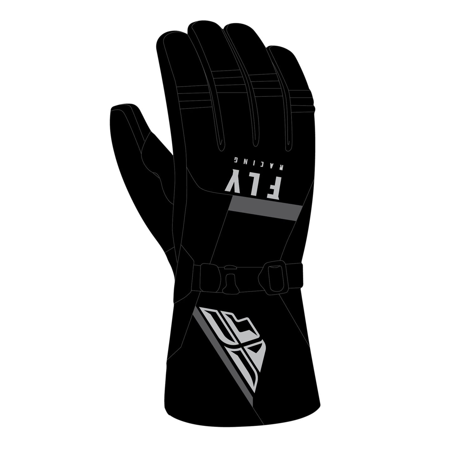 Fly Racing Cascade Gloves - Black - Large 363-3920L_1080048