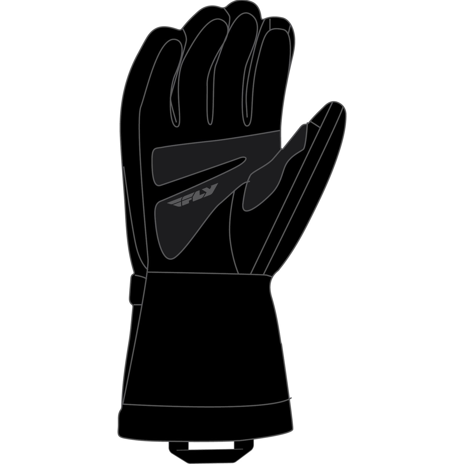 Fly Racing Cascade Gloves - Black/Grey - 3XL 363-39213X_1080125