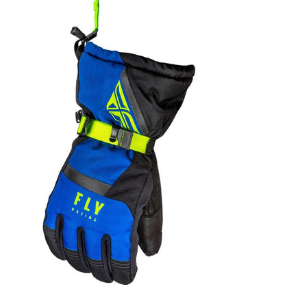 Fly Racing Cascade Gloves - Black/Blue/Hi-Vis - Large 363-3922L_1367001