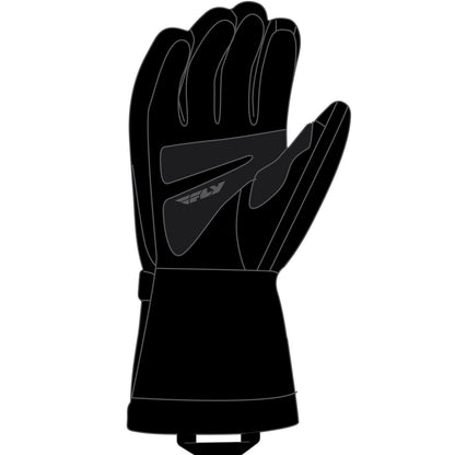 Fly Racing Cascade Gloves - Black/Blue/Hi-Vis - Medium 363-3922M_1080129