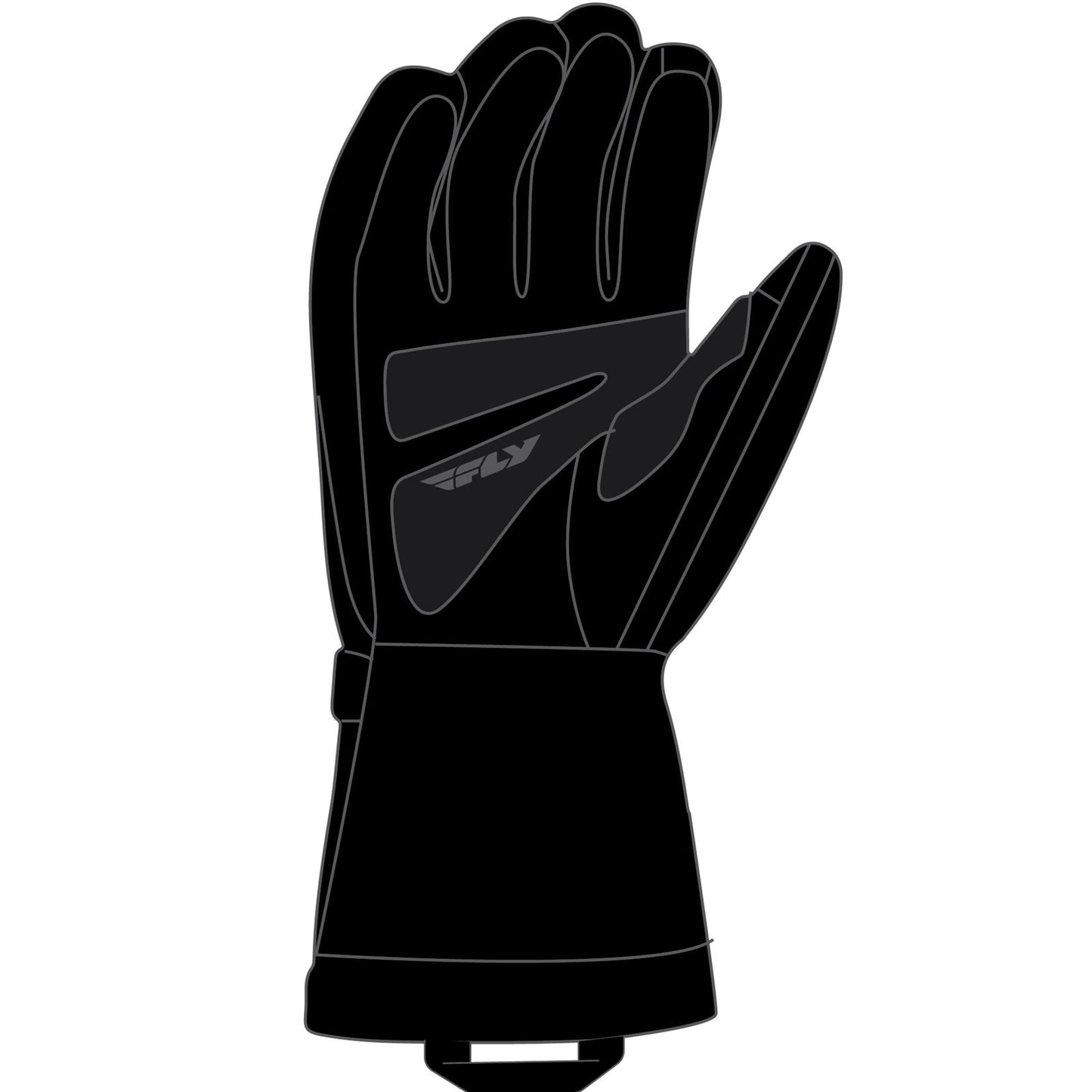 Fly Racing Cascade Gloves - Black/Blue/Hi-Vis - Small 363-3922S_1080131