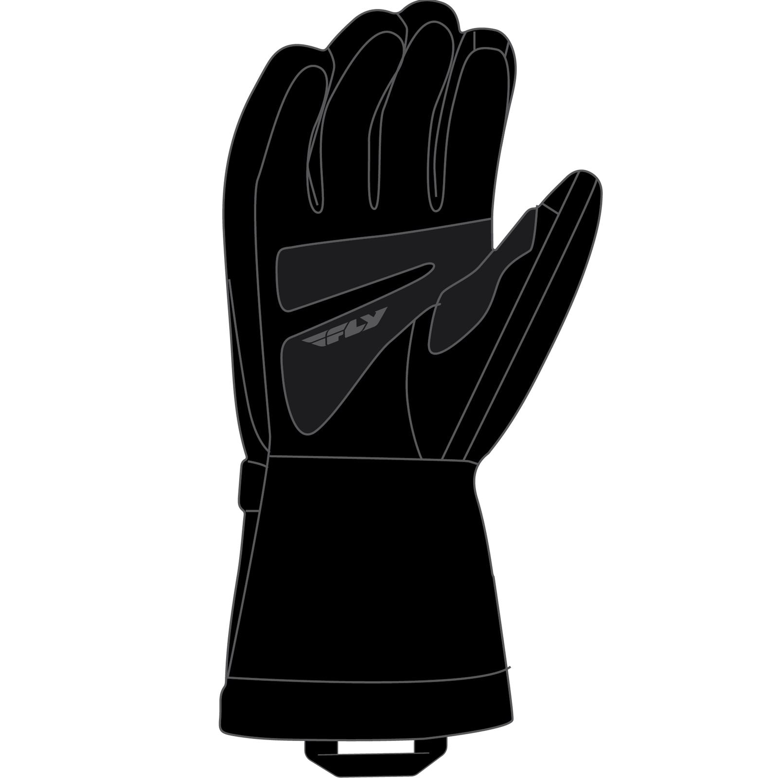 Fly Racing Cascade Gloves - Black/Red - Small 363-3923S_1080117