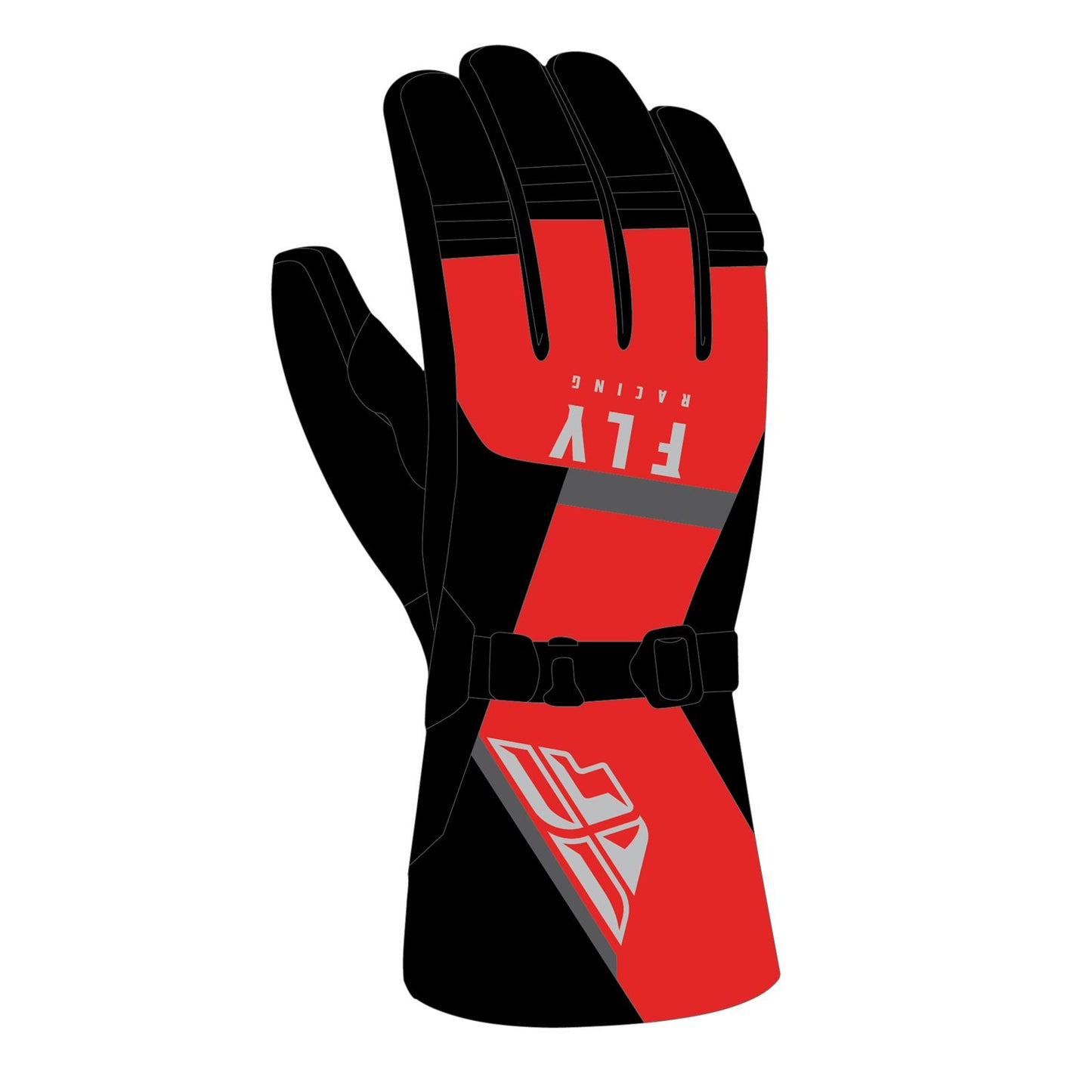 Fly Racing Cascade Gloves - Black/Red - XL 363-3923X_1080096