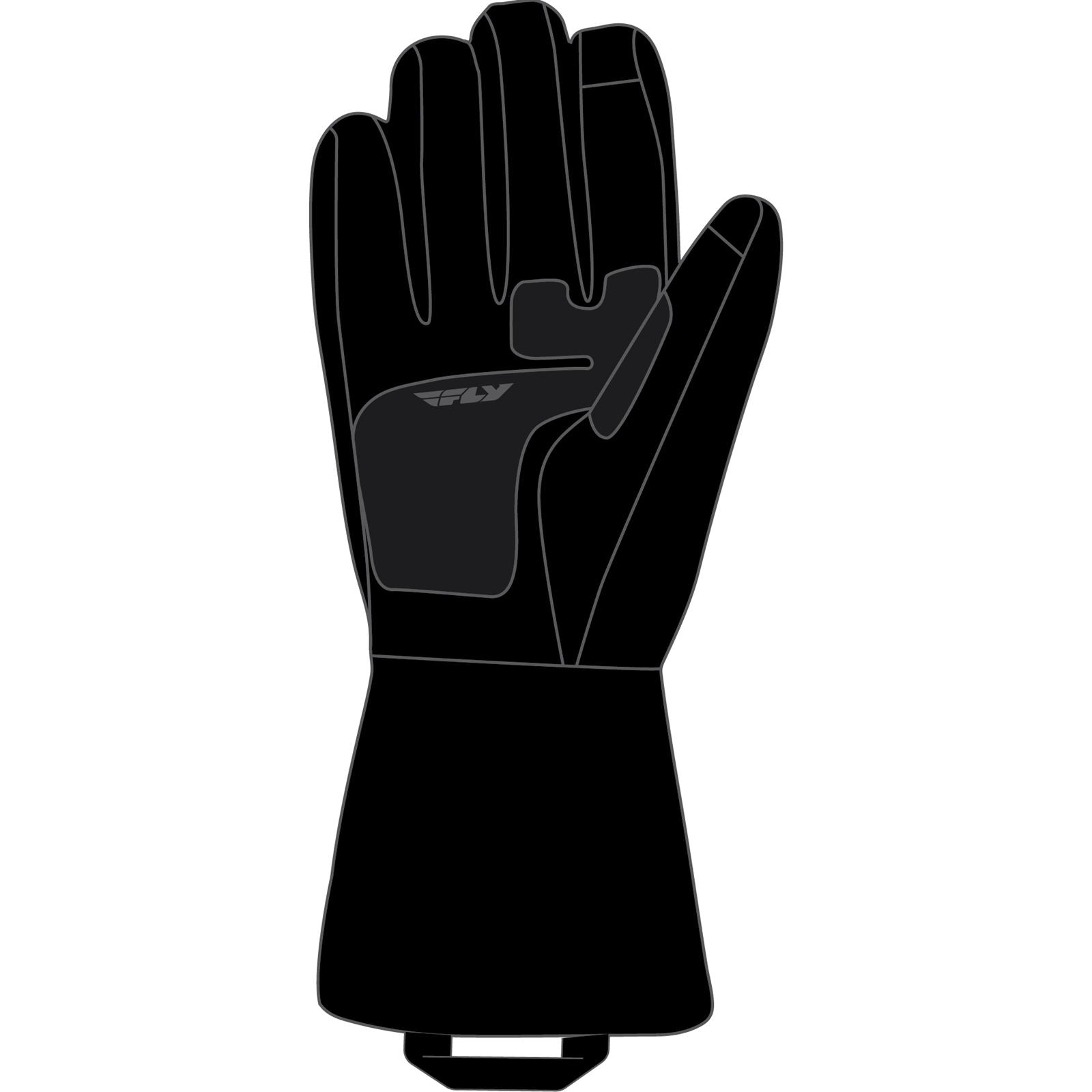 Fly Racing Glacier Gloves - Black - 2XL [MPN: 363-39402X]_1080157