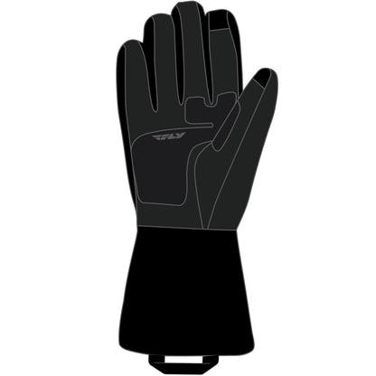 Fly Racing Glacier Gloves - Black/Grey/Hi-Vis - XL 363-3941X_1080095