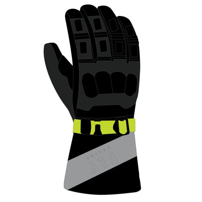 Fly Racing Glacier Gloves - Black/Grey/Hi-Vis - 3XL 363-39413X_1080222