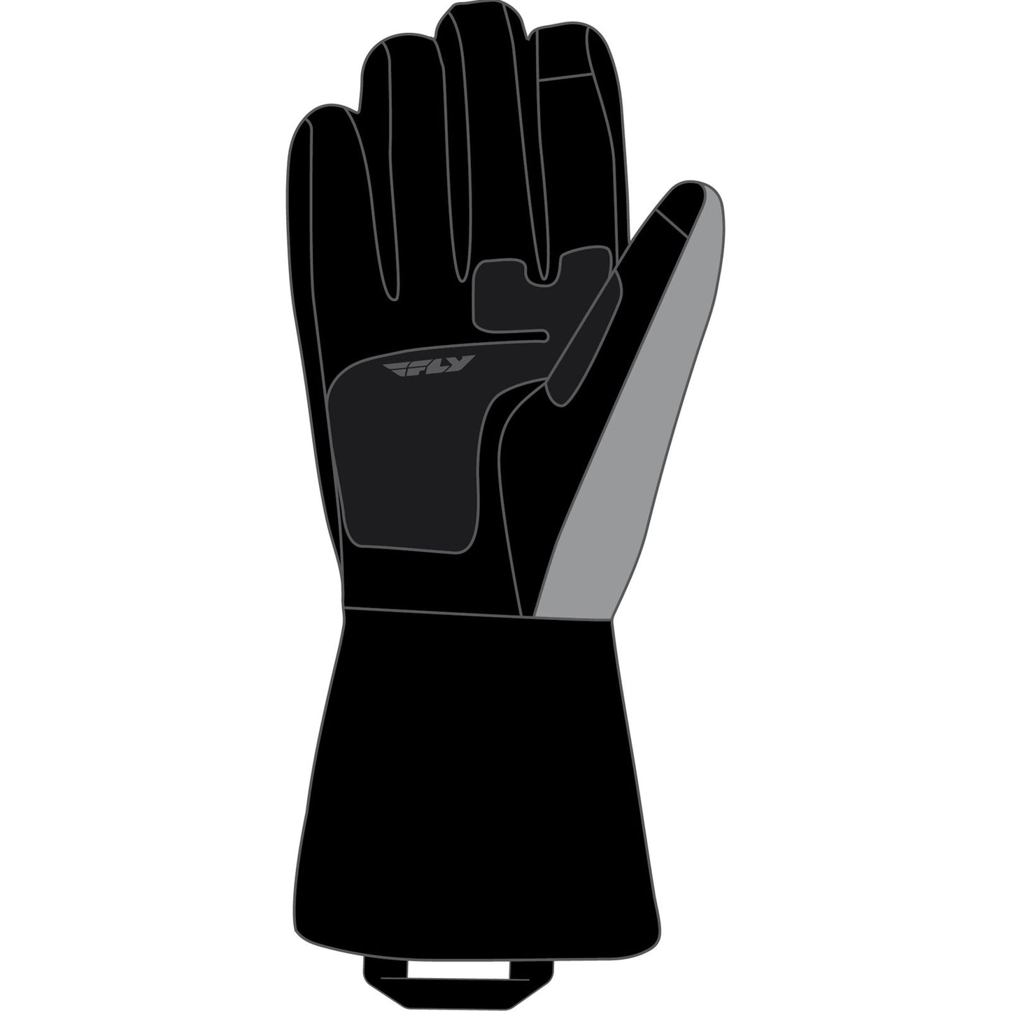 Fly Racing Glacier Gloves - Black/Grey/Orange - Large 363-3942L_1080225